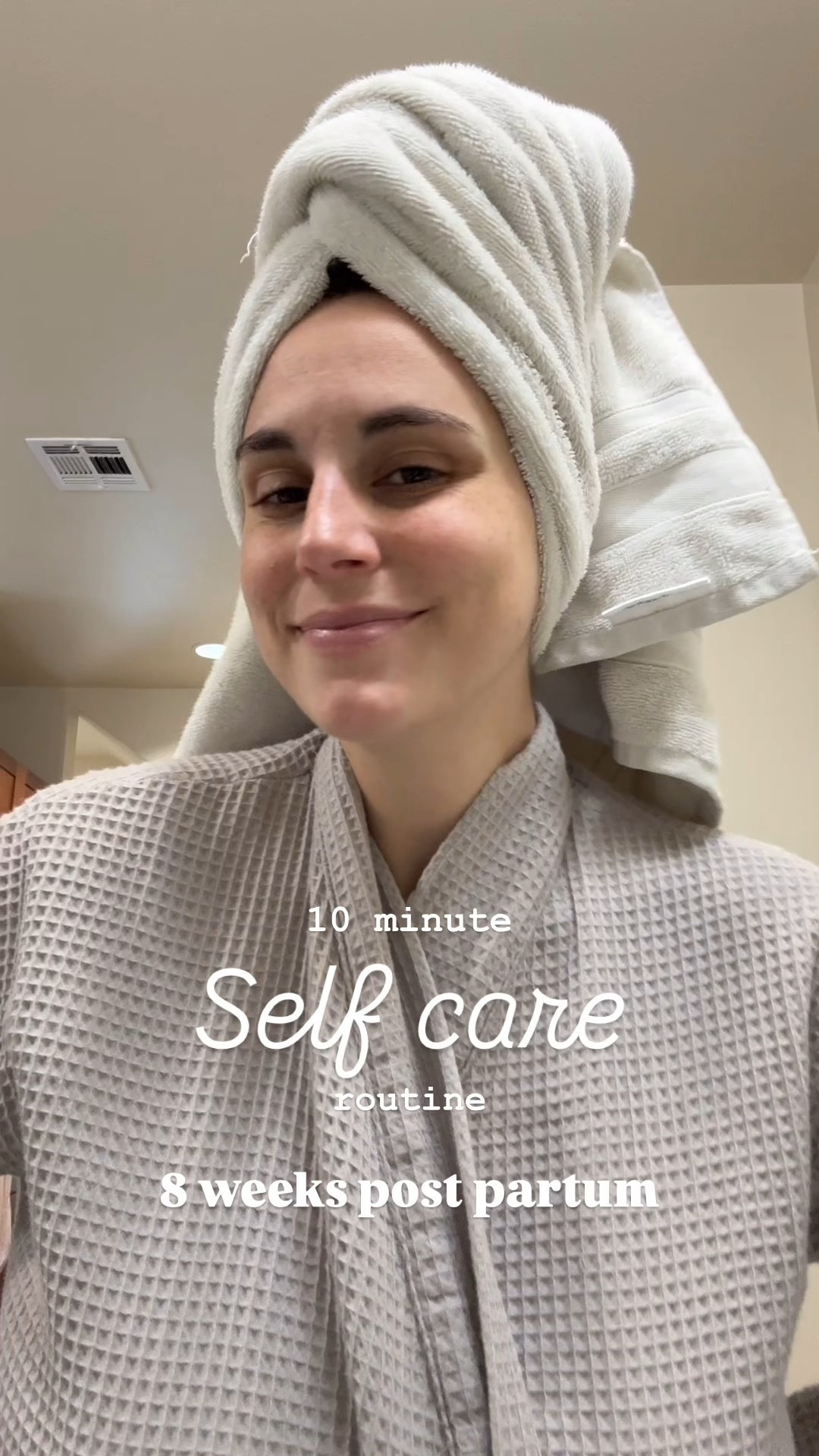 My 10 minutes self care routine 8 weeks postpartum! This detox mask from Caudalìe is smooth and perfect for an after shower face mask. The exfoliator from Paula’s choice is a must and finally the Embryolise moisturizer is truly amazing to tie everything together! 3 of my most used self care products postpartum! 