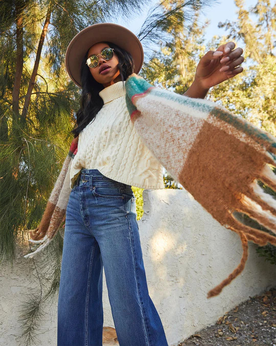 Claire Large Pattern Blanket Scarf | VICI