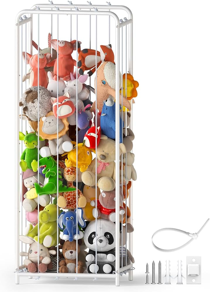 All Metal Stuffed Animal Storage, Never Fall Apart Stuffed Animal Zoo, Extra Large Stuffed Animal... | Amazon (US)