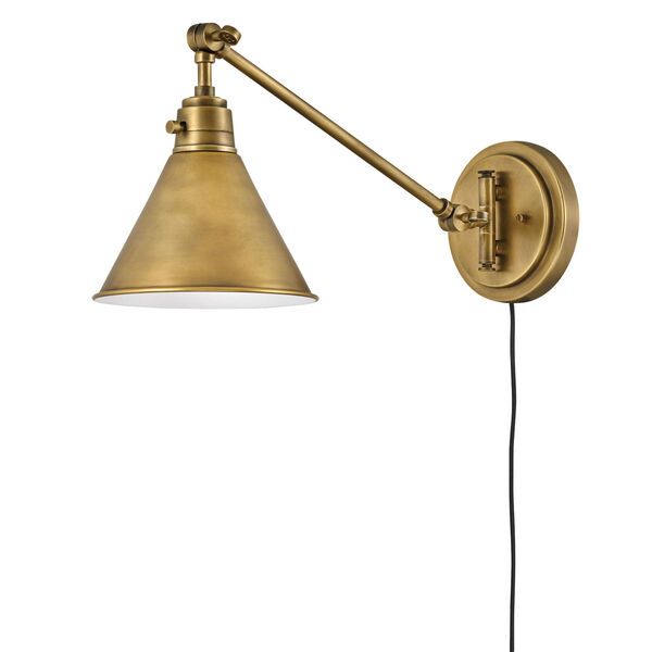 Arti Heritage Brass Eight-Inch One-Light Wall Sconce | Bellacor