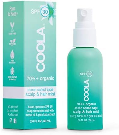 COOLA Organic Scalp Spray & Hair Sunscreen Mist, Skin Care for Daily Protection, Broad Spectrum S... | Amazon (US)