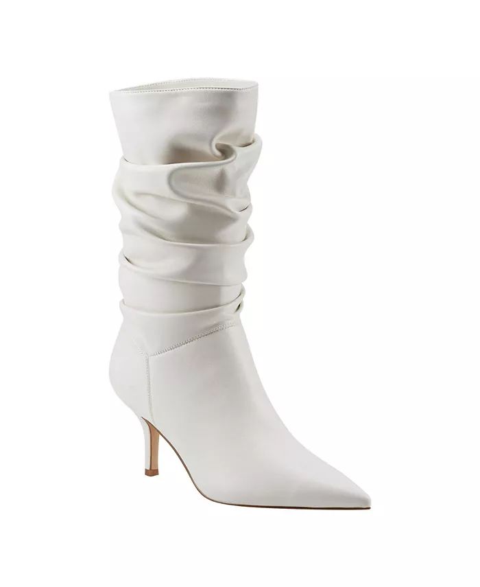 Marc Fisher Women's Manya Ruched Stiletto Boot & Reviews - Heels & Pumps - Shoes - Macy's | Macys (US)