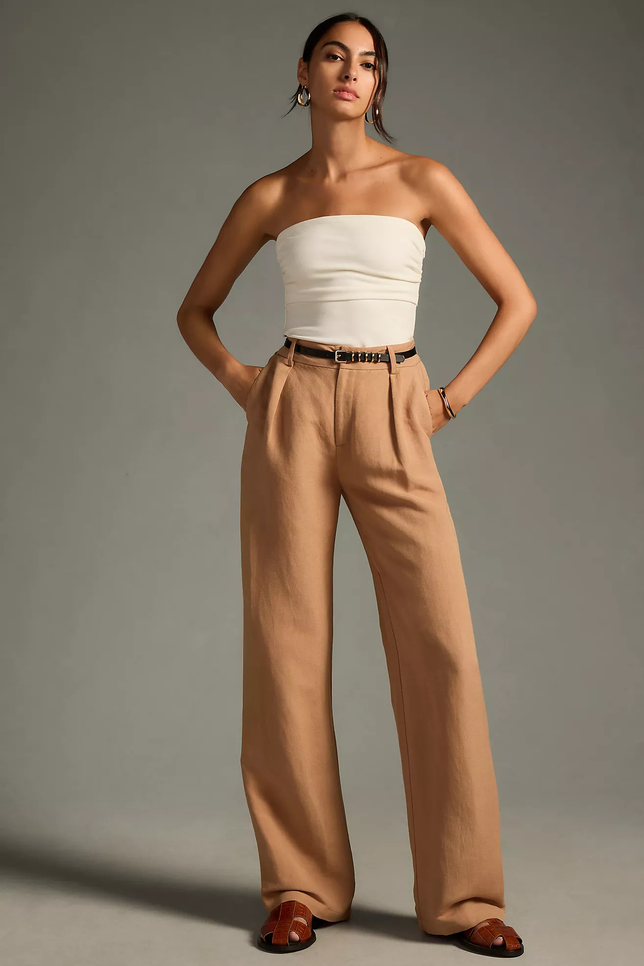 Paige Dallas Linen Pants | Anthropologie (US)