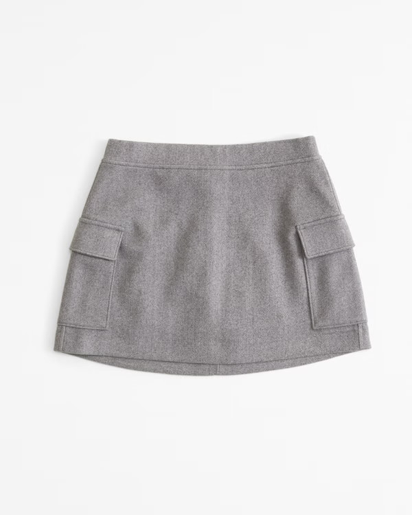 Cargo Fleece Mini Skirt | Abercrombie & Fitch (US)