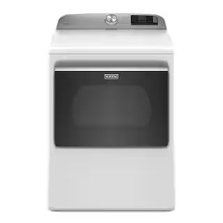 Maytag 7.4 cu. ft. 240-Volt Smart Capable White Electric Dryer with Hamper Door and Advanced Mois... | The Home Depot