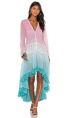 ROCOCO SAND Ciel Dress in Pink Blue from Revolve.com | Revolve Clothing (Global)