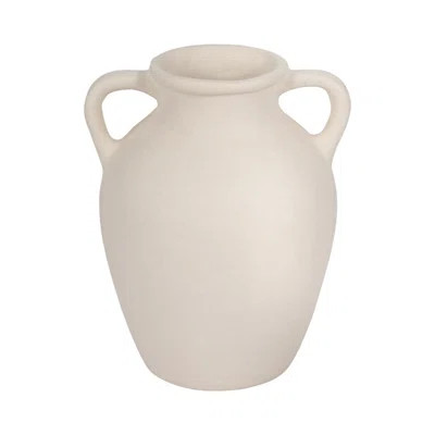 Sagebrook Home Andrelisa Elegant Terracotta Handled Vase - Enhance Your Space | Wayfair North America
