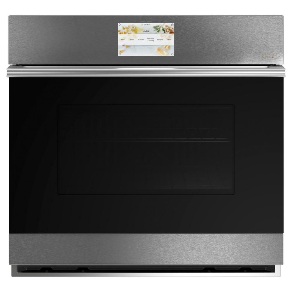 30 in. Smart Single Electric Wall Oven with Convection Self-Cleaning in Platinum Glass | The Home Depot