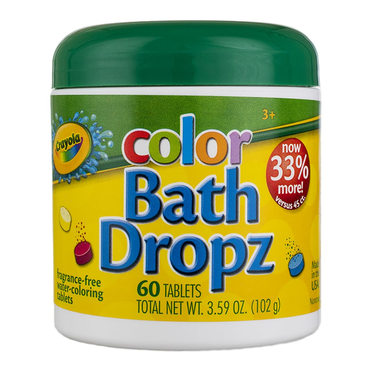 Crayola Bath Dropz 3.59 Ounces 60 Tablets (Pack of 2) | Amazon (US)