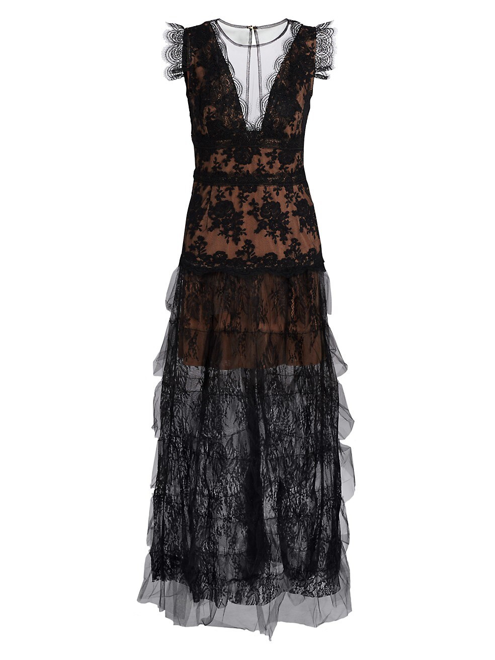 Nina Lace Tiered Gown | Saks Fifth Avenue