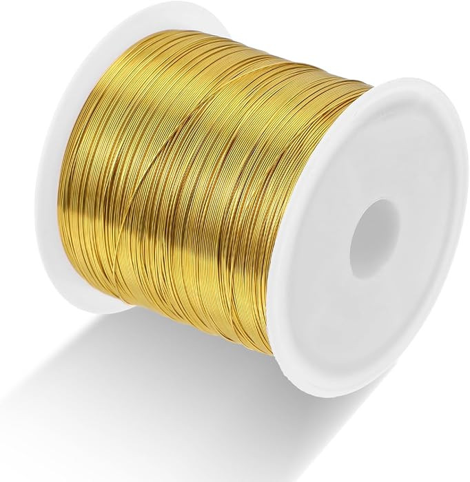 328 Feet Jewelry Making Wire, 28 Gauge Wire for Jewelry Making,0.3mm Dead Soft Round Gold Filled ... | Amazon (US)