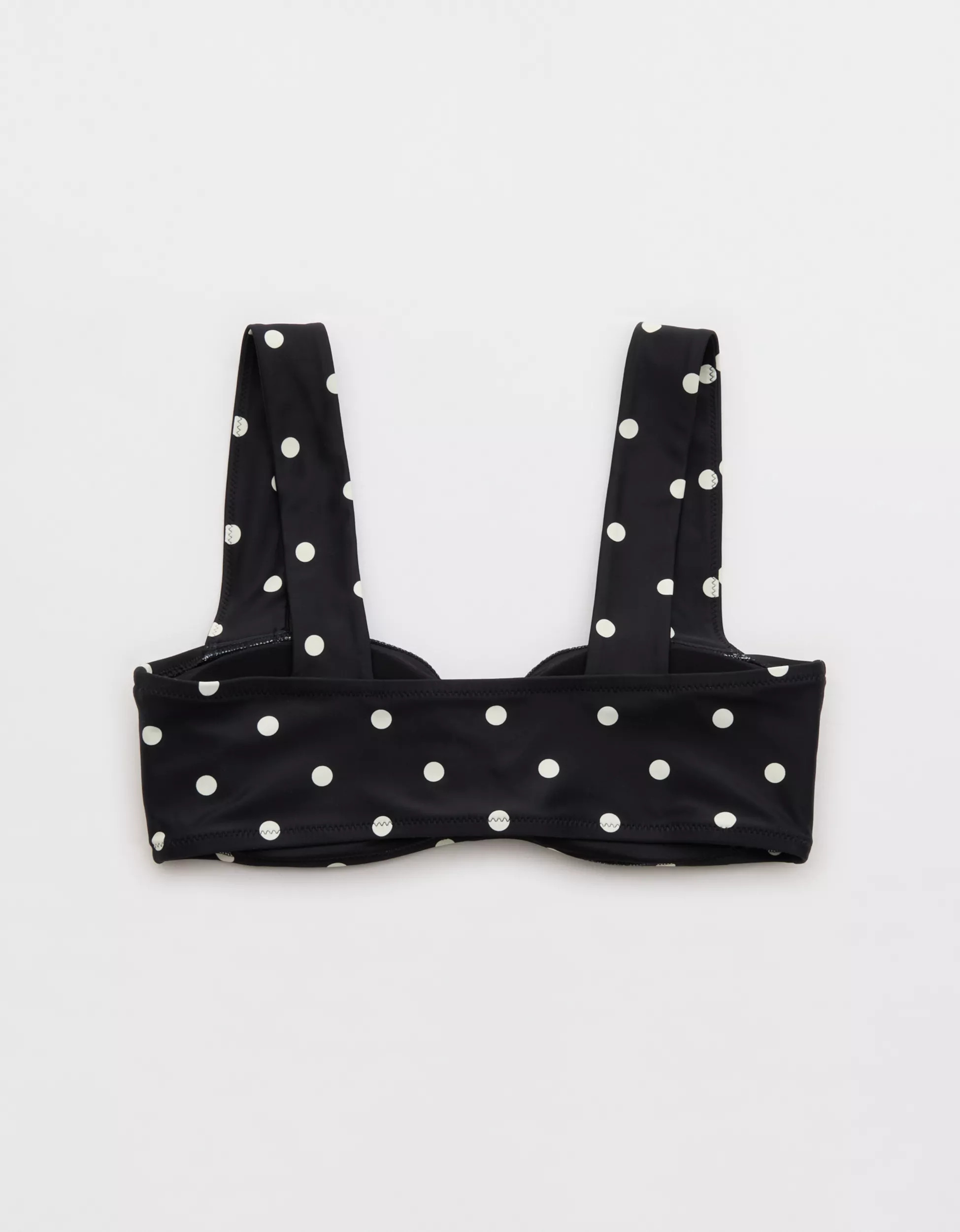 Aerie Ruched Wide Strap Bandeau Bikini Top | Aerie