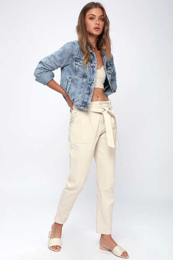 Rumors Light Wash Denim Jacket | Lulus (US)