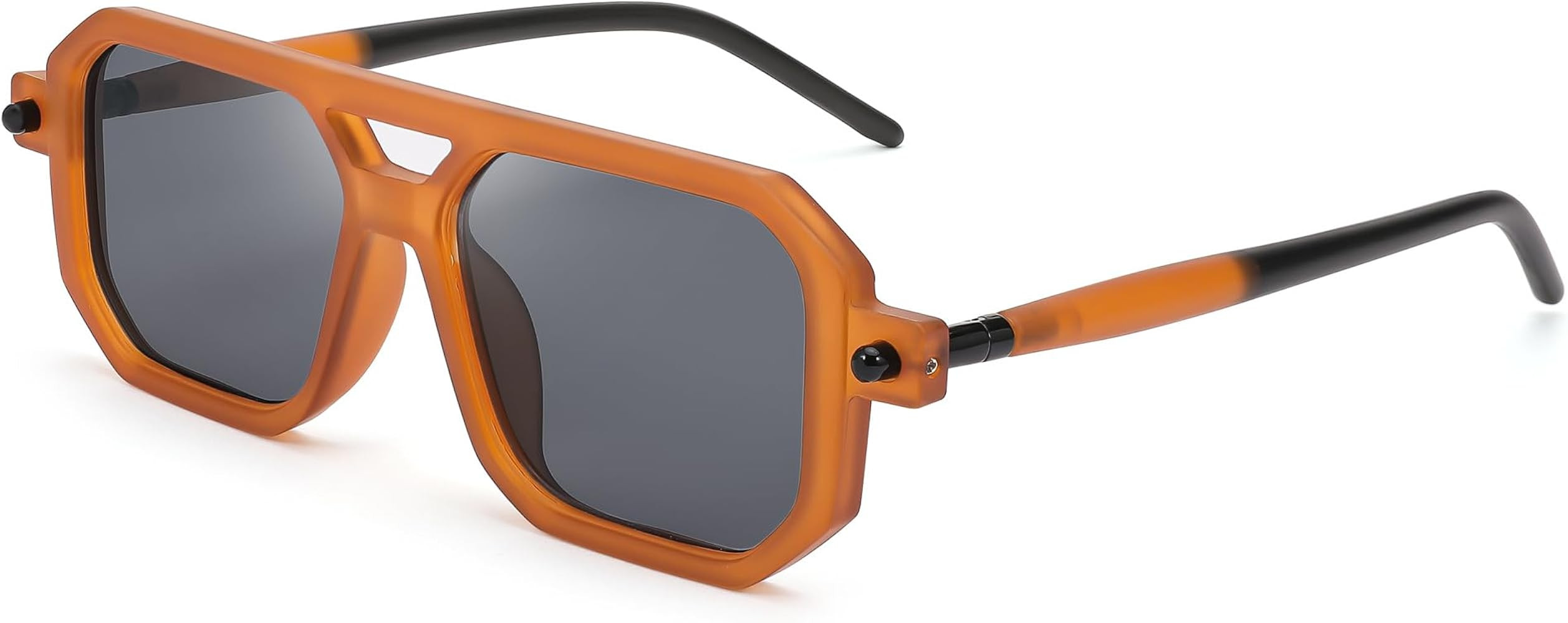 FEISEDY Vintage Square 70s Flat Aviator Sunglasses Women Men Classic Retro Stylish Frame UV400 Su... | Amazon (US)