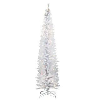 7ft. Pre-Lit White Iridescent Tinsel Artificial Christmas Tree | Michaels | Michaels Stores