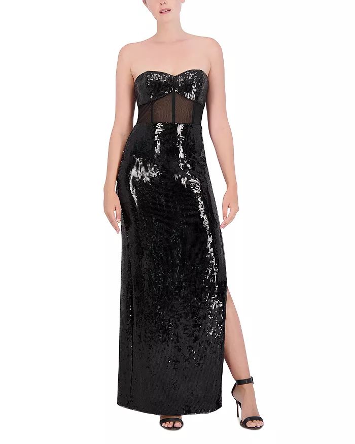 Strapless Sequined Gown | Bloomingdale's (US)