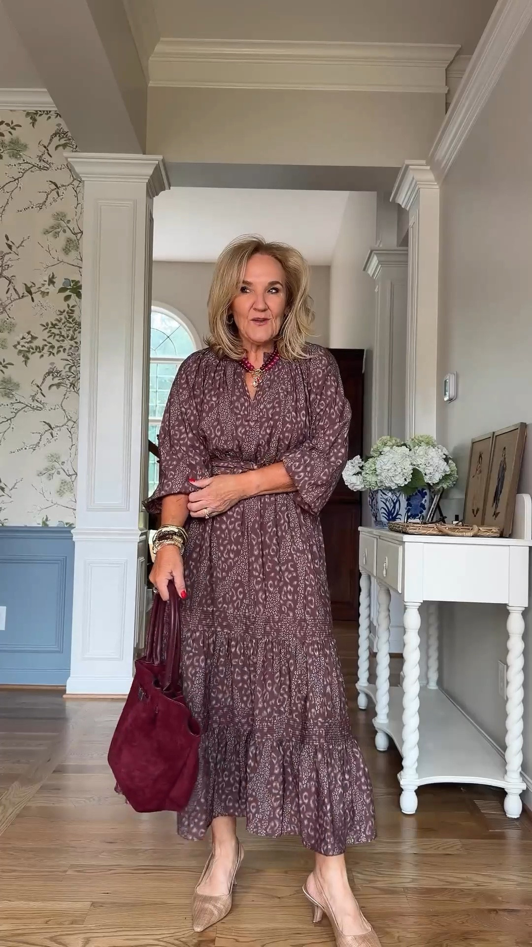 Use code NANETTE15 and get 15% off your 1st order at Avara

I’m wearing a medium in this dress, and I really like the way the gathered waist gives it some shape. The deep print and burgundy bag make this feel like such an easy fall outfit.

#LTKdayinmylife #LTKgrwm #LTKootd