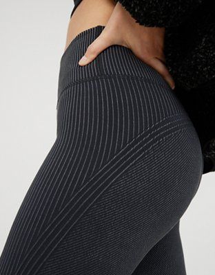 OFFLINE By Aerie Seamless Washed Rib High Waisted Legging | American Eagle Outfitters (US & CA)