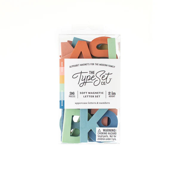 2-Inch Rainbow Dream Magnetic Letters | The Type Set Co.