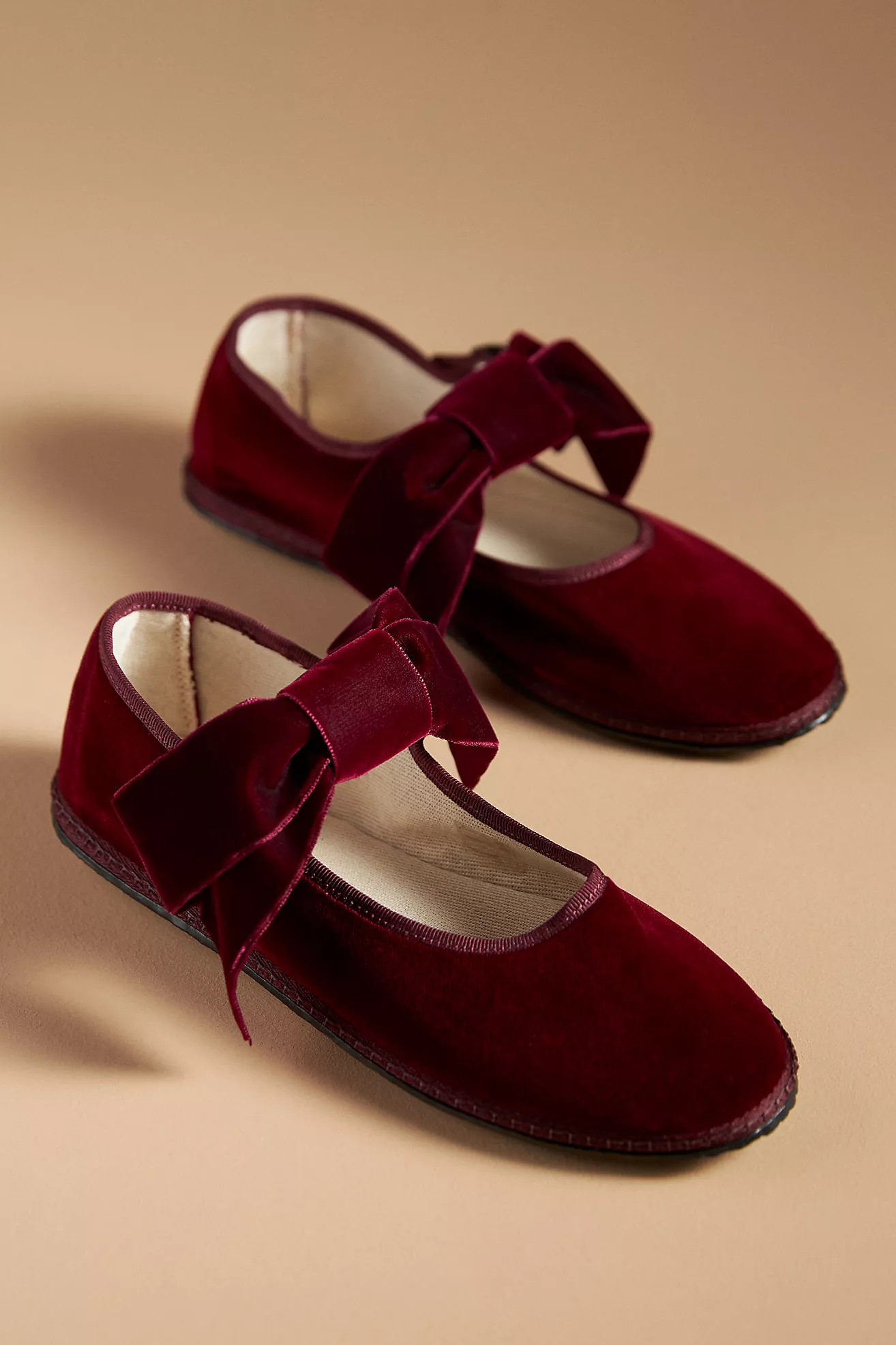 ViBi VENEZiA Cotton Bow Ballerina Flats | Anthropologie (US)