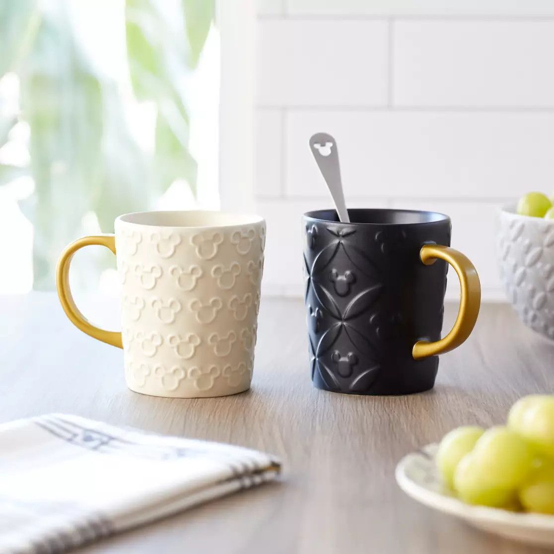 ShopDisney: Mickey Mouse Icon Mug – Black – Disney Homestead Collection | Disney Store