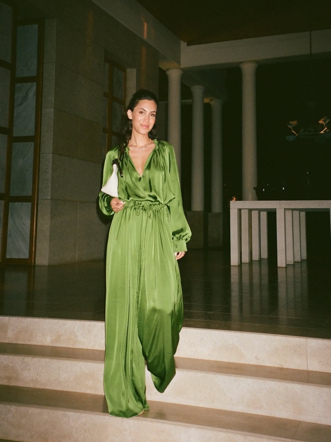 This green satin set is the perfect one-and-done look for summer nights – flowy, lightweight, and effortlessly chic. Pair it with this Bottega mini clutch for a vacation dinner outfit or resort night out.

#LTKSeasonal #LTKItBag #LTKStyleTip
