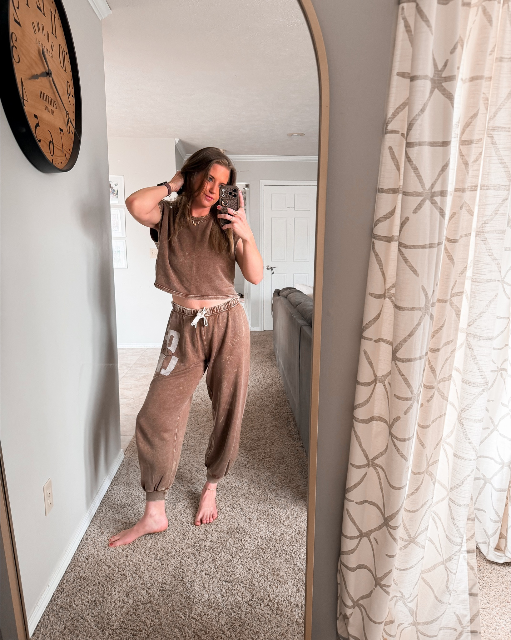 Cozy casual Sundays 
Aerie set | comfy set | lounge set | make up | jewelry | Sunday vibes 
#lazydayoutfit #sundayfunday #outfitsets 

#LTKootd #LTKmomlife #LTKBeauty