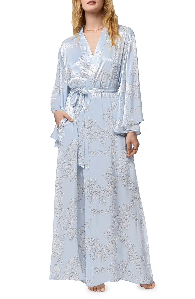 Floral Print Silk Robe | Nordstrom