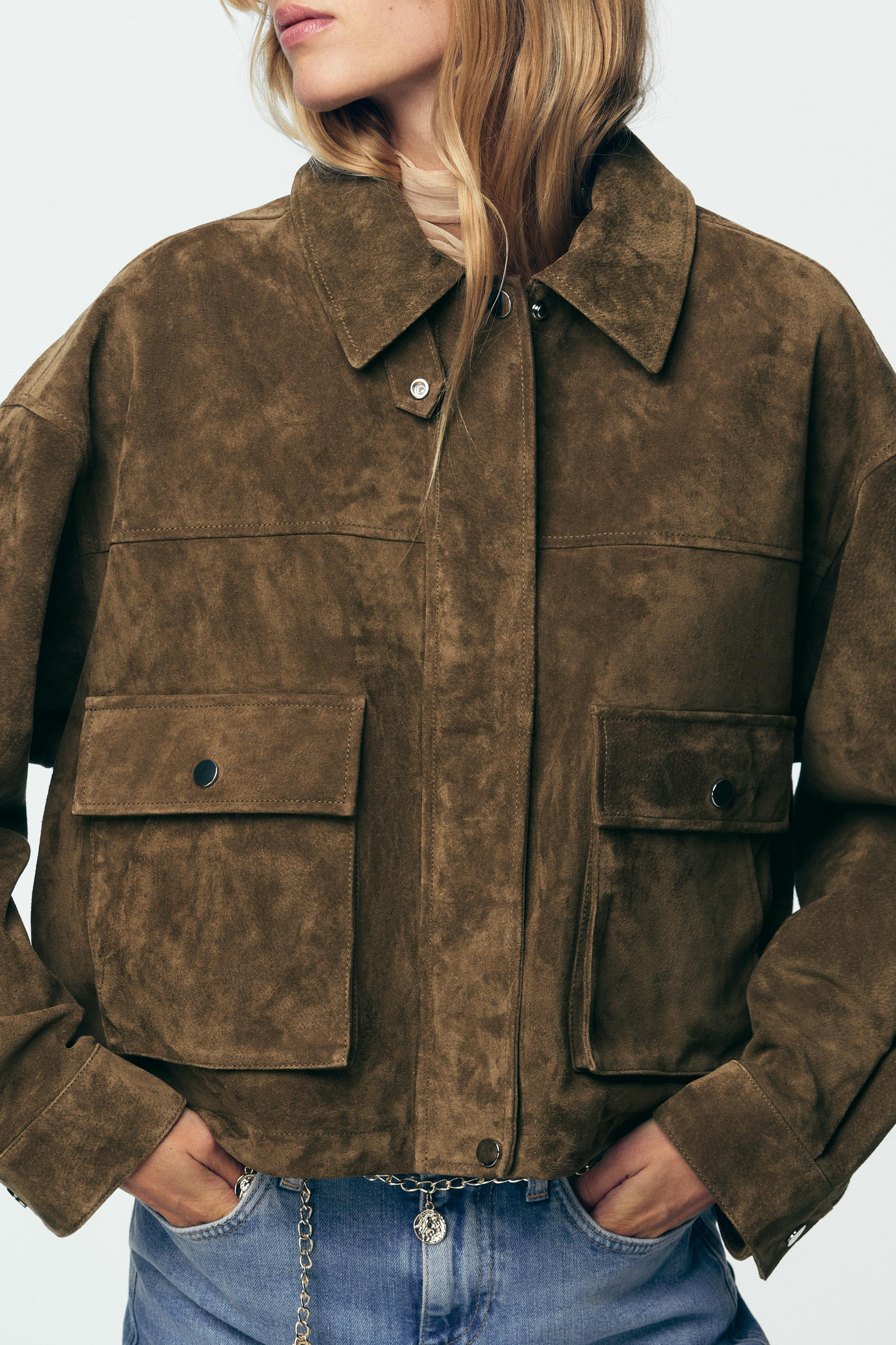 100% LEATHER BOMBER JACKET | Zara US