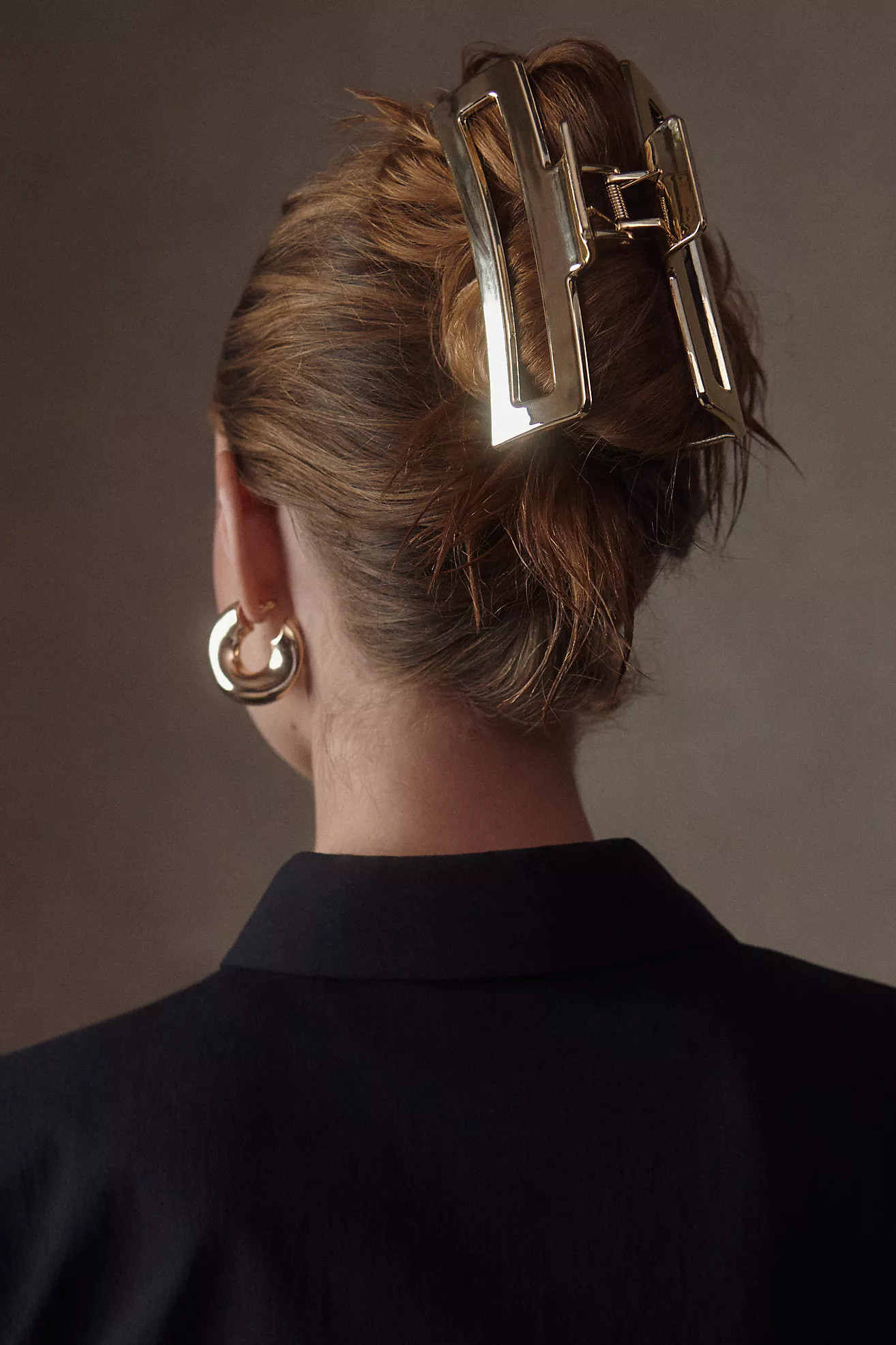 Set of 3 Mixed Metallic Claw Clips | Anthropologie (US)