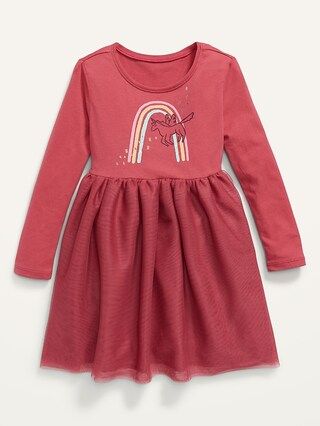 Long-Sleeve Tutu Dress for Toddler Girls | Old Navy (US)