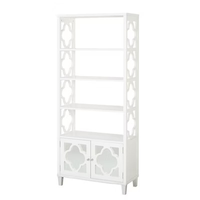72" Lifestorey Broadway Bookshelf White - Lifestorey | Target