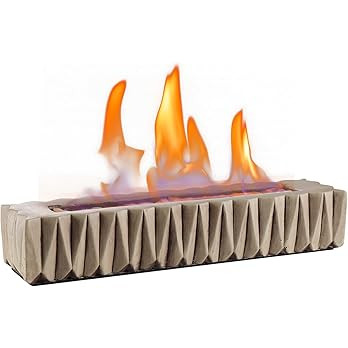 Tabletop Fire Pit, Fire Pit Table Top Fire Pit Bowl Rectangular Fireplace | Amazon (US)