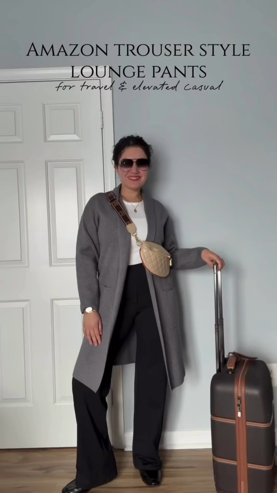 Amazom trouser style lounge pants, yoga pants, wide leg pants, travel outfit, airport outfit, elevated casual outfit, loungewear, office outfit, workwear, casual work outfit

#LTKOver40 #LTKWorkwear #LTKTravel