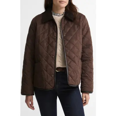 Barbour Sonya Quilted Jacket in Dk Brown/muted at Nordstrom, Size 8 | Nordstrom