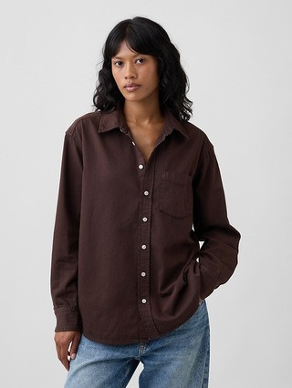 Oversized Shirt in Poplin | Gap Factory