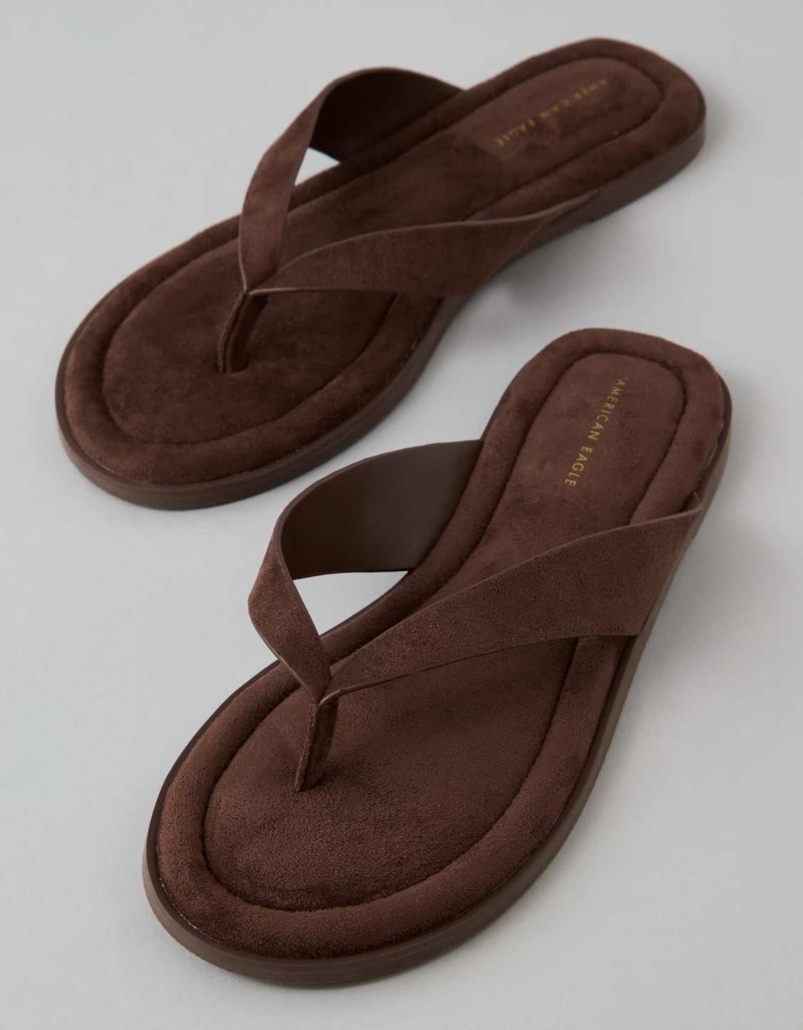 AE Faux Suede Thong Sandal | American Eagle Outfitters (US & CA)