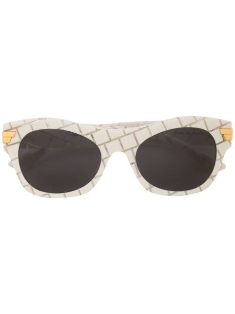Intrecciato square-frame sunglasses | Farfetch (AU)