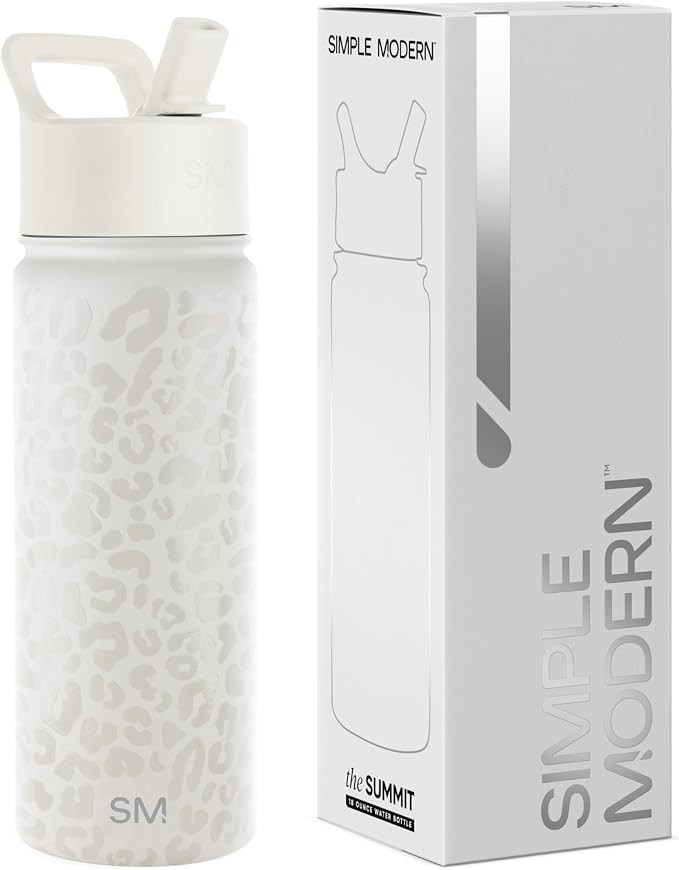 Simple Modern Kids Water Bottle with Straw Lid Vacuum Insulated Stainless Steel Metal Thermos Bot... | Amazon (US)