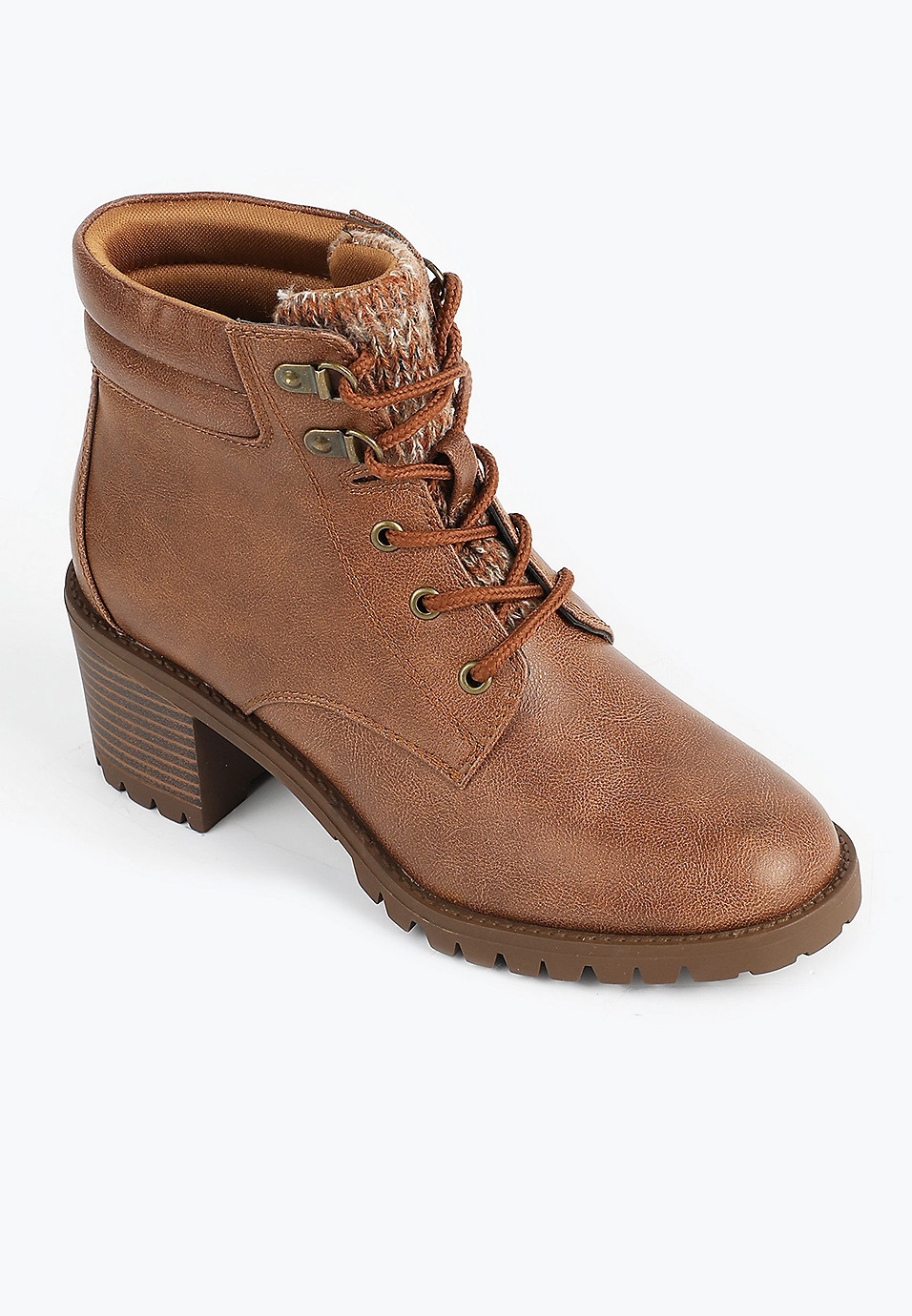 SuperCush Brittany Block Heel Hiker Boot | Maurices