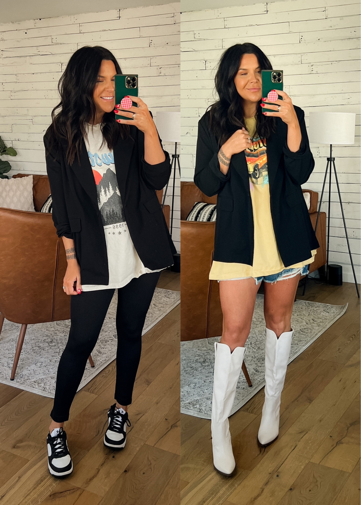 Such a cute stylish look and all from Walmart
Blazer: XXL
Graphic Tee’s : XXL
Leggings: Large
Shorts: Sized up 2 to a 14
Sneakers: TTS
BOOT: TTS (BWC20)


#LTKsalealert #LTKstyletip #LTKunder50