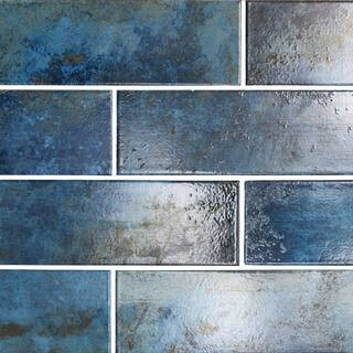 MSI Marza Cobalt 4 in. x 12 in. Glossy Ceramic Subway Wall Tile (11.22 sq. ft. / case) NMARCOB4X1... | The Home Depot