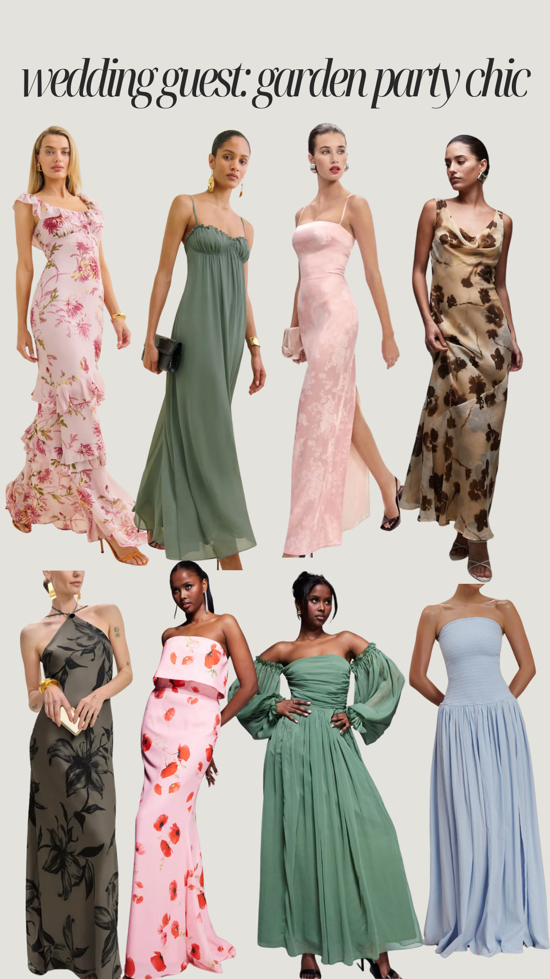 For spring/summer weddings that call for "Garden Party Chic" - great dresses for backyard or estate weddings! 

 #LTKStyleTip #LTKWedding
