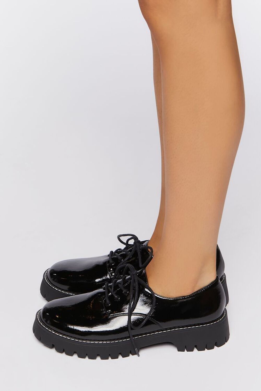 Faux Patent Leather Oxford Sneakers | Forever 21 (US)