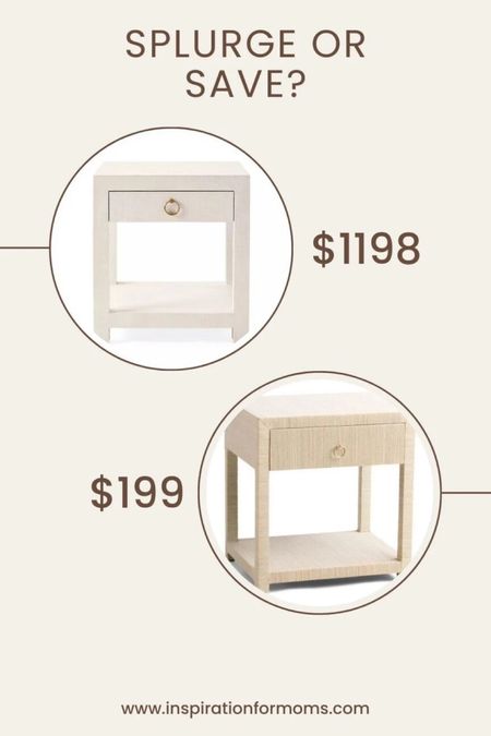 New Splurge or Save - featuring these woven nightstands

Serene and Lily, dupe, look for less, bedroom nightstand, woven nightstand, modern nightstand, bedroom furniture 



#LTKhome #LTKsalealert #LTKstyletip