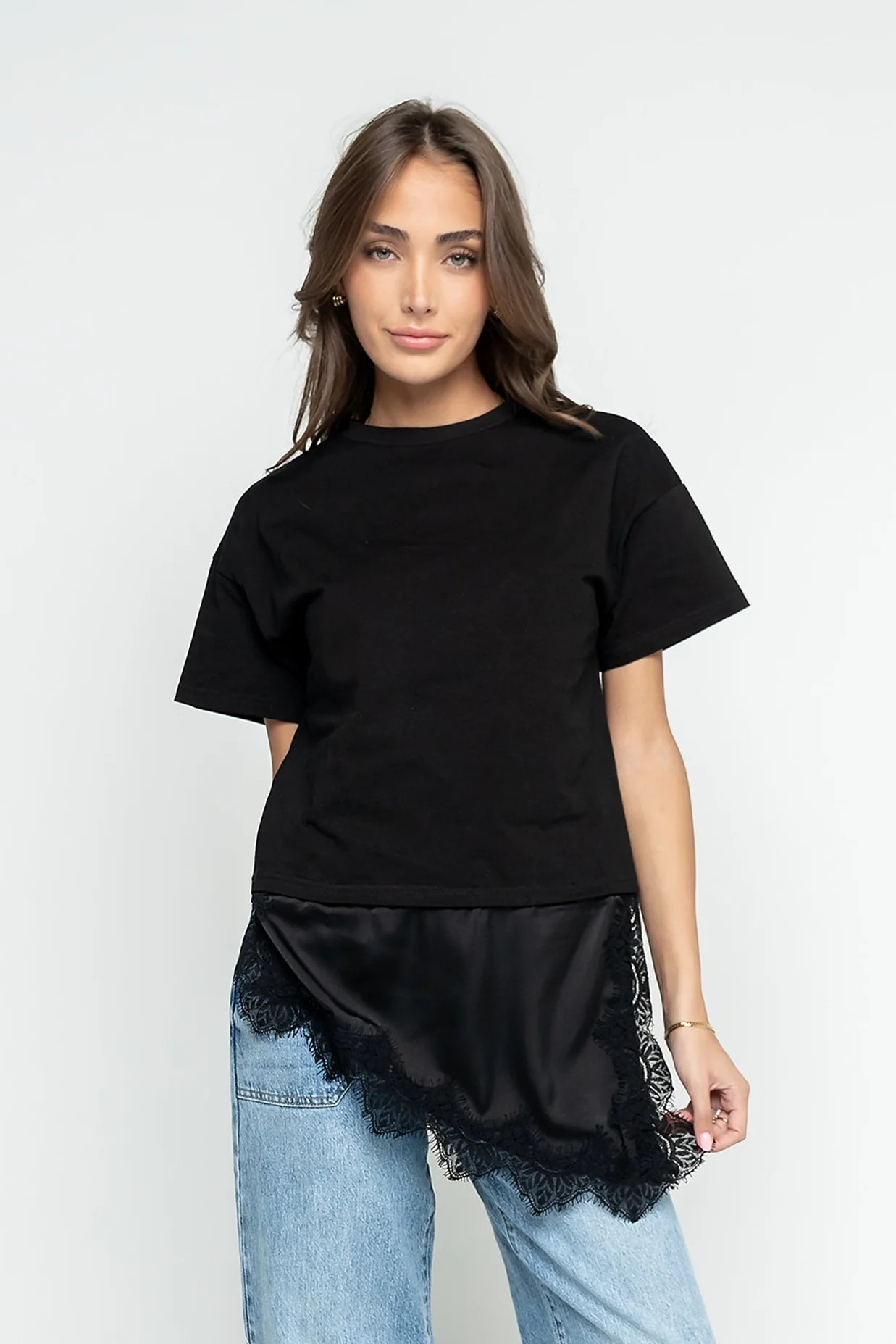 Mika Combination Top in Black | Böhme US