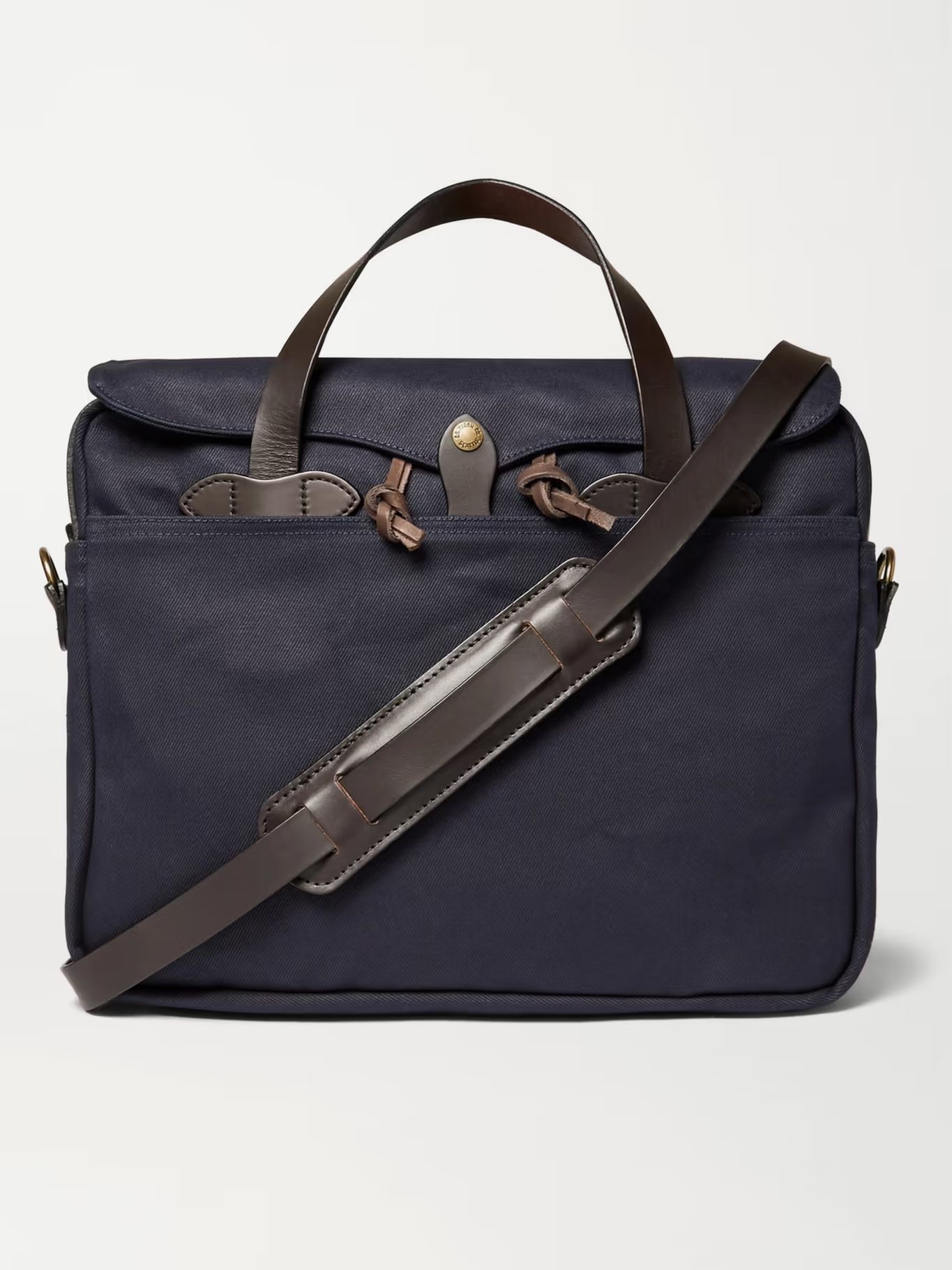 Original Leather-Trimmed Twill Briefcase | Mr Porter (US & CA)