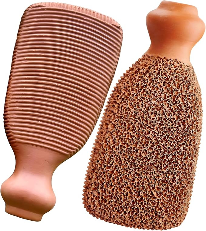 Natural Pumice Stone Made up of Terra Cotta Ancient Indus Valley Foot Scrubber Callus Remover Ski... | Amazon (US)