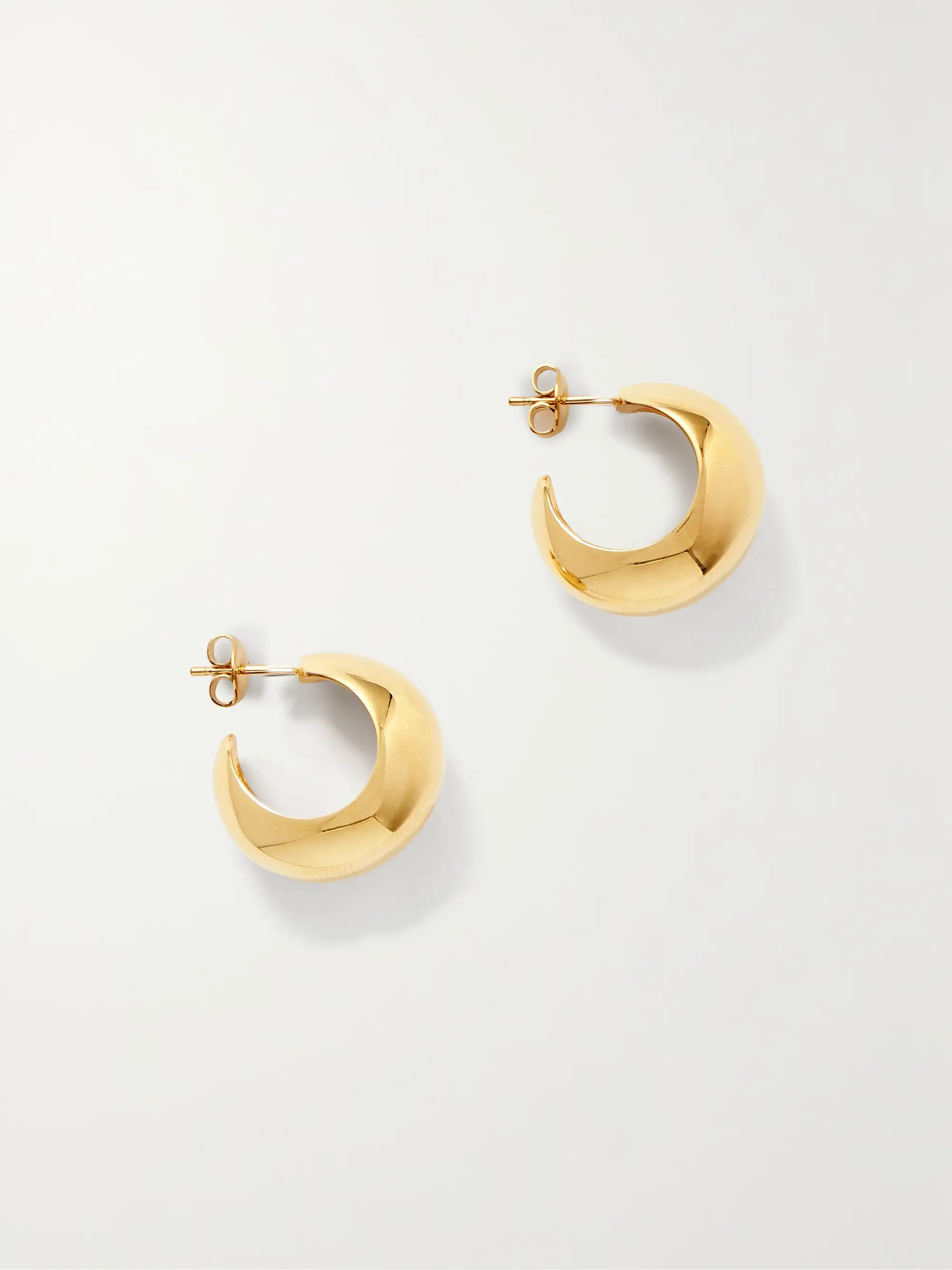 Gold-tone hoop earrings | NET-A-PORTER (UK & EU)