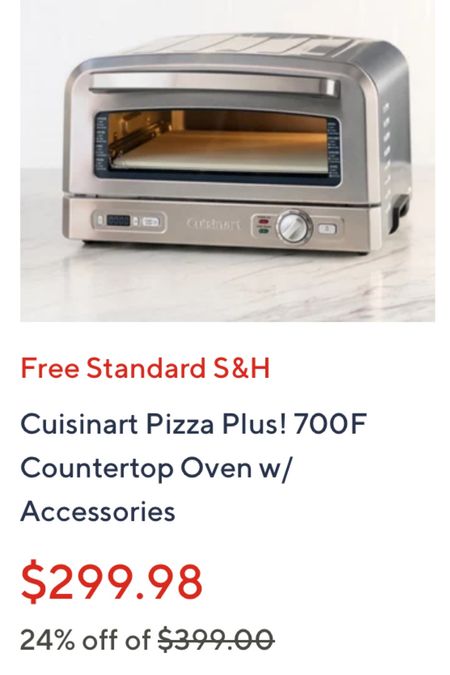 Make it your way -- in just minutes -- with the compact and convenient Pizza Plus! oven. Designed with unique insulation technology, it reaches the ultra-high temps necessary to create the perfect pie (think, crispy crust and bubbling cheese). It comes with a pizza stone, deep-dish pan, peel, and cutter to round out your artisanal arsenal. And it's not just for pizza -- expand the menu to make mac and cheese, calzones, cobblers, and more.

Classic? Coming up! Customized? Go crazy with the toppings (your house, your rules!). No matter how you slice it, it's a fresh, fast family favorite. Thanks to this meal maker, pizza is always just the way you like it. From Cuisinart.

#LTKGiftGuide #LTKHoliday #LTKhome